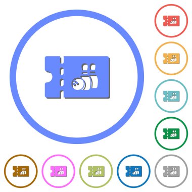 Gölgeler ve anahatlar ile bowling indirim kupon simgeleri