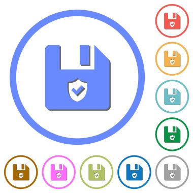 Gölgelerle ve anahatlarla korunan dosya simgeleri