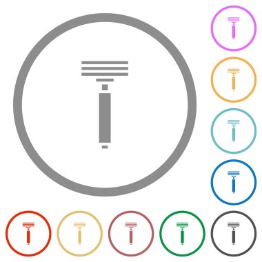 Anahatları ile Jilet düz simgeleri