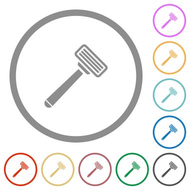 Anahatları ile Jilet düz simgeleri