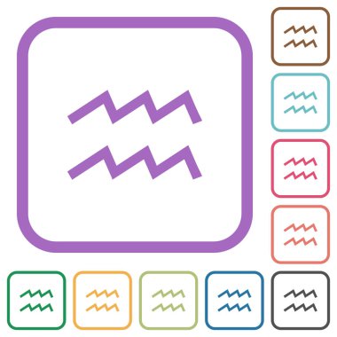 kova burcu sembolü basit simgeler