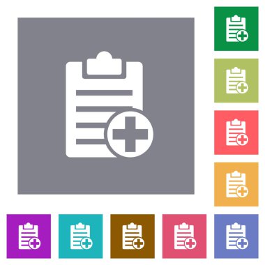 Yeni not karesi düz simgeleri ekleme