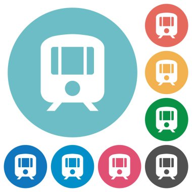 Düz yuvarlak simgeleri eğitin