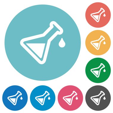 Düz yuvarlak simgeleri deneme