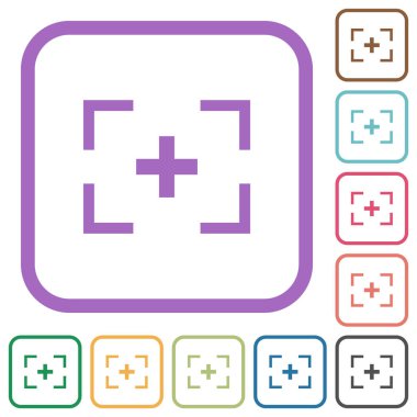 Kamera basit simgeleri crosshairs