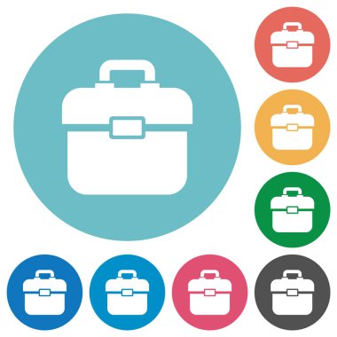 Araç kutusu düz yuvarlak simgeler