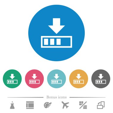 Devam eden düz yuvarlak simgeler İndir