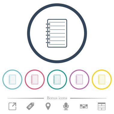 Yuvarlak çizgilerdeki düz renkli simgeleri not et. 6 bonus simgesi dahil.