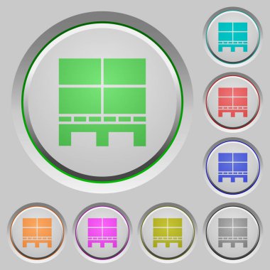 Batık düğmelerde kutu rengi simgeleri olan palet