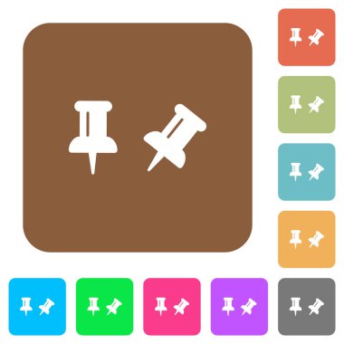 Yuvarlak kare renkli arkaplanlarda düz simgeleri aç / kapat.