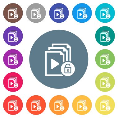 Yuvarlak renk arkaplanındaki çalma listesi simgelerinin kilidini aç. 17 arkaplan renk varyasyonu dahil.