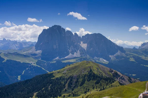 Sassolungo Spitze Den Italienischen Dolomiten Alpen — Stockfoto