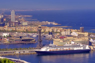 bağlantı noktası Barcelona İspanya ile yolcu gemisi