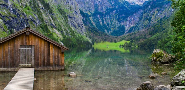 Hermoso Paisaje Lago Obersee Baviera Alemania — Foto de Stock