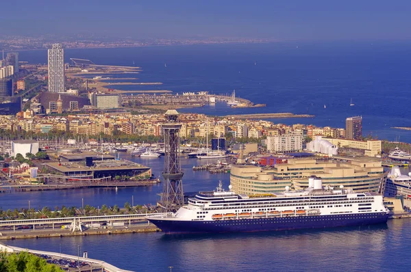 Port Barcelona Spain Cruise Ship — Stock Photo, Image