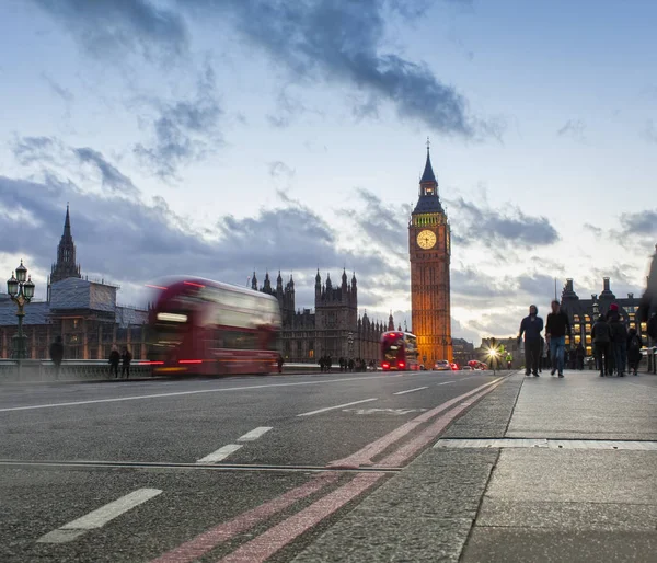 Scena Della Città Londra Con Big Ben Punto Riferimento — Foto Stock