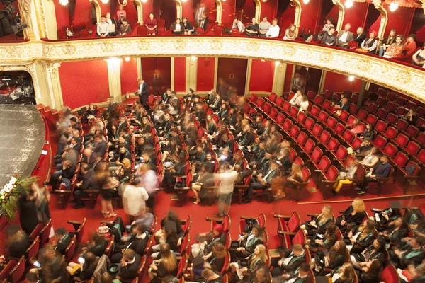 Ясси Румунія 2018 Травня Люди Залі Театру Випускні Шоу Колаж — стокове фото