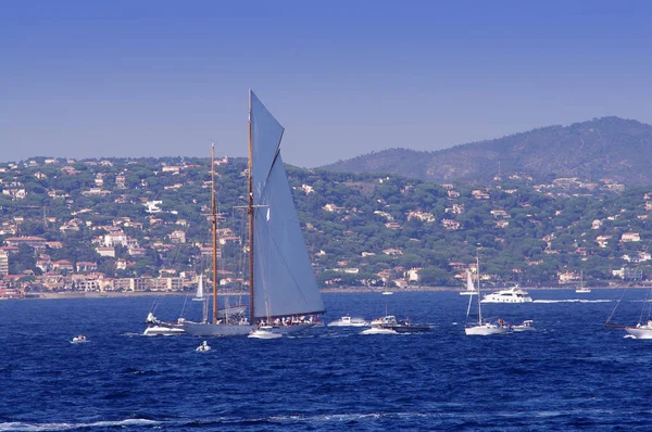 Segelboote Saint Tropez Frankreich — Stockfoto