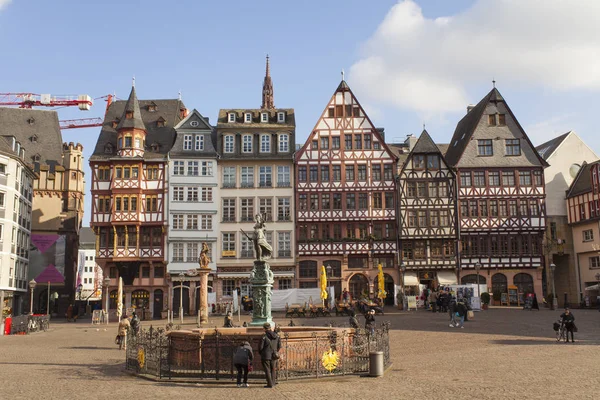 Frankfurt Main Allemagne Février 2015 Centre Historique Francfort Sur Main — Photo