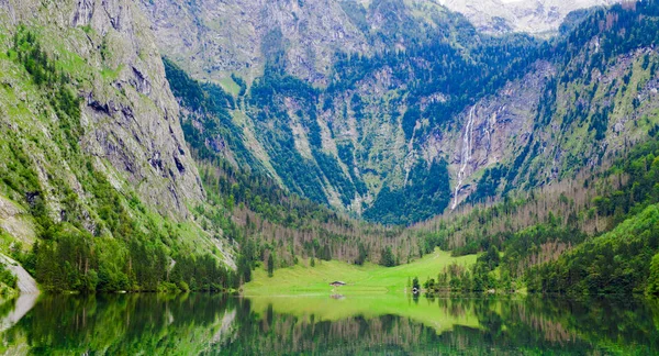 Beautiful Landscape Obersee Lake Bavaria Germany — Stock Photo, Image