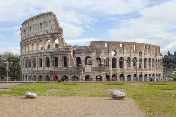 Coliseo Antiguo Edificio Ciudad Roma Italia —  Fotos de Stock