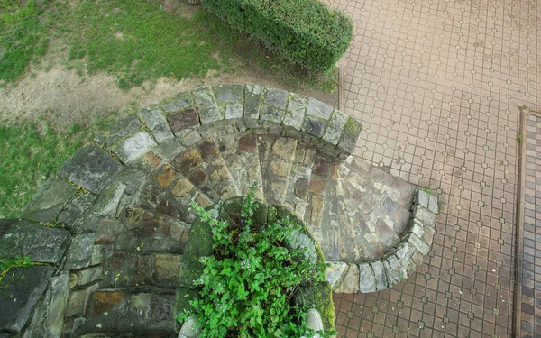 Aerial View Stone Stairs City — Stock Photo, Image