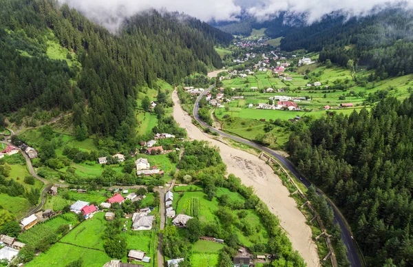 Village Après Pluie Roumanie — Photo