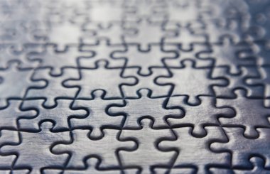 puzzle parçaları karanlık aksine