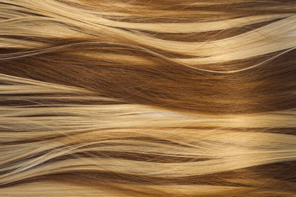 blond and brown hair texture