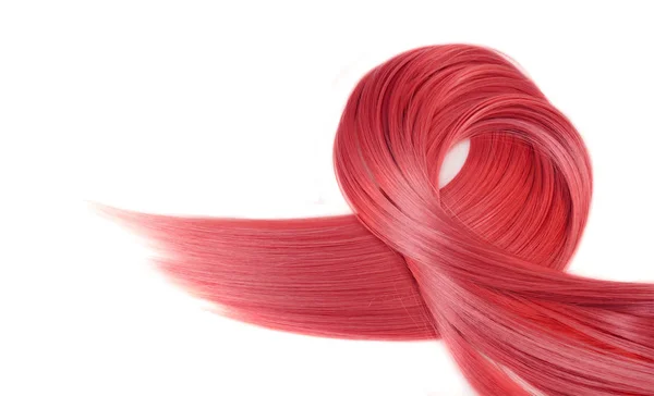 白で隔離の赤髪のスタイル — ストック写真