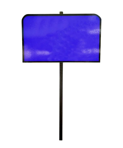 Blue Sign Post Isolated — Stock Photo, Image