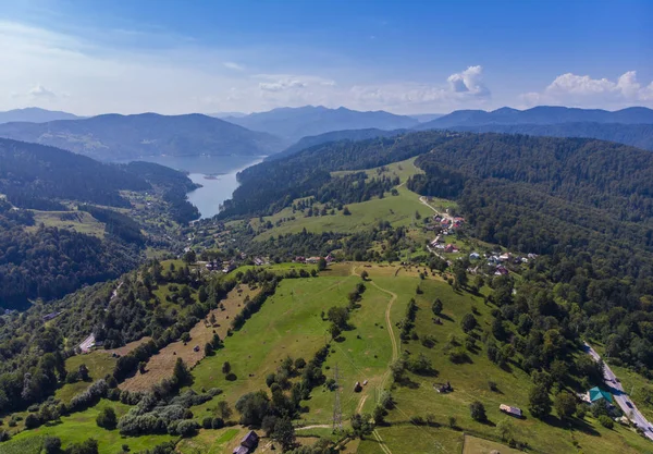 Lac Mountain Spring Izvorul Muntelui Roumanie Vue Aérienne Depuis Drone — Photo