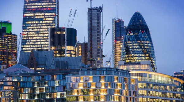 Novos Edifícios Modernos Cidade Londres — Fotografia de Stock