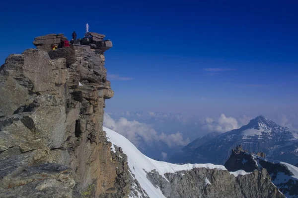 Gran Paradiso Peak 4061M Itália Alpes — Fotografia de Stock
