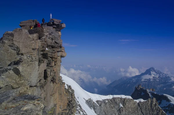 Gran Paradiso Peak 4061M Italy Alps — Stock Photo, Image