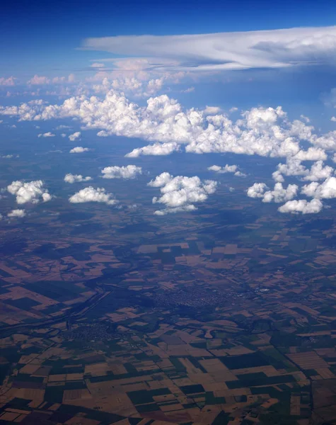 Cumulonimbus Clouds Aerial View Airplane — Stock Photo, Image