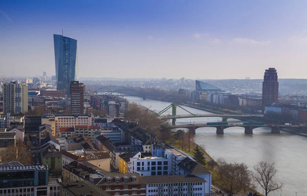 Frankfurt Cidade Rio Main Alemanha — Fotografia de Stock