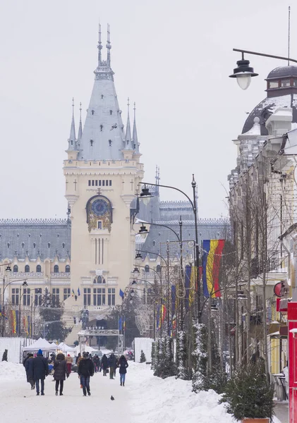 Palazzo Della Cultura Nella Città Iasi Romania — Foto Stock