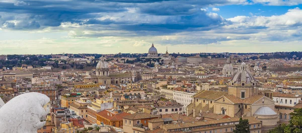 Paisagem Urbana Cidade Roma Itália Vista Aérea — Fotografia de Stock