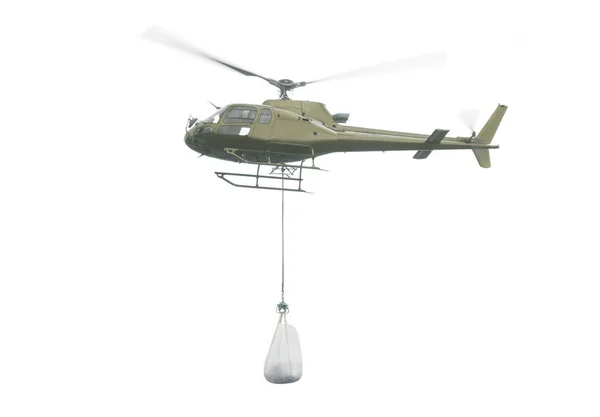 Helicopter Carry Goods Isolated White — Stock Photo, Image