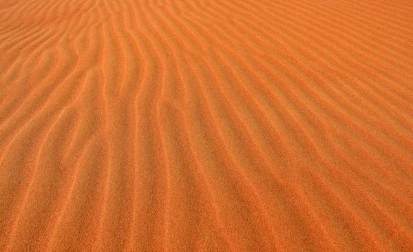 Öknens Sanddyner Sanden Vid Solnedgången — Stockfoto