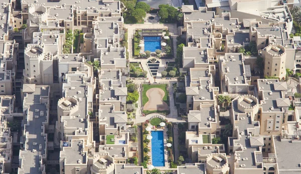 Luchtfoto Van Vastgoed Huizen Traditionele Arabische Stijl — Stockfoto