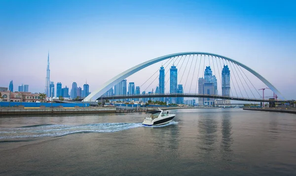 Tolerance Bridge Boat Dubai City Uae — Stock Photo, Image