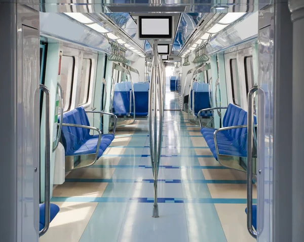 Interior Metro Vacío Metro Moderno Limpio — Foto de Stock