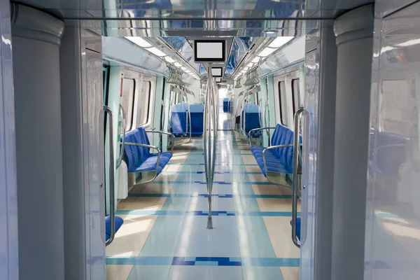 Interior Metro Vacío Metro Moderno Limpio — Foto de Stock