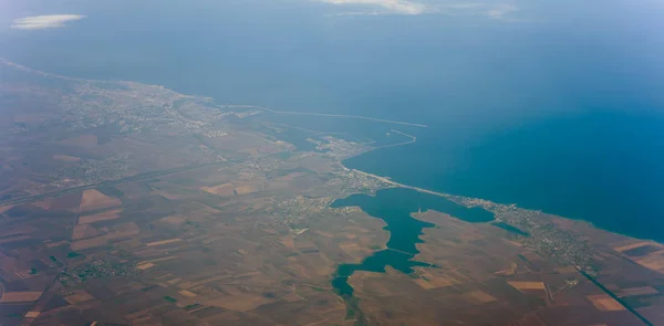 Romanya Karadeniz Tatil Mamaia Constanta Eforie Nord Sud Uçak Üzerinden — Stok fotoğraf