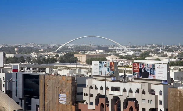 Dubai Eau Septiembre 2018 Vista Del Puente Tolerancia Ciudad Dubai — Foto de Stock