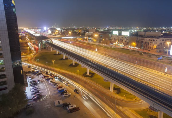 Night Scene Dubai City Uae — Stock Photo, Image