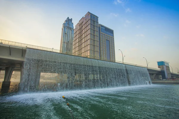 Water Bridge Dubai City Emirati Arabi Uniti — Foto Stock