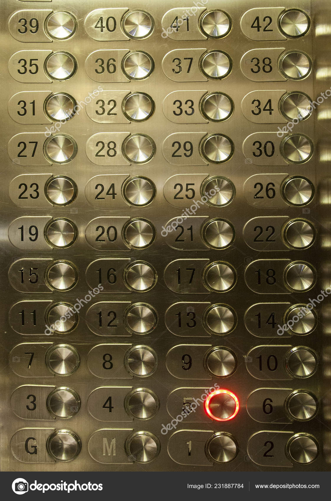 Many Elevator Floor Buttons Building Stock Photo C Johny007pandp
